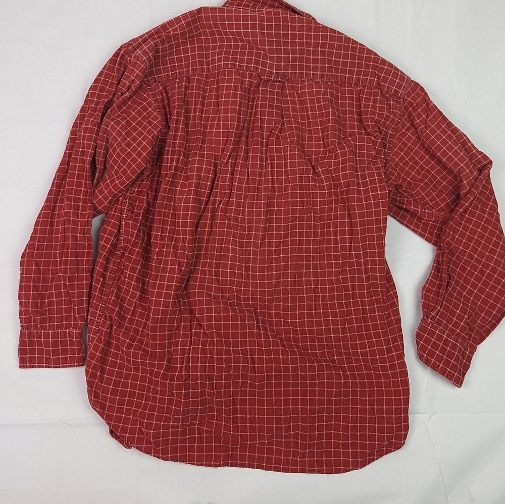 Vintage Pendleton Squared Button Up Red Flannel B… - image 3